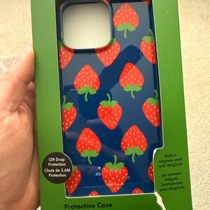 Kate Spade Strawberry Print IPhone 16 Pro Phone Case